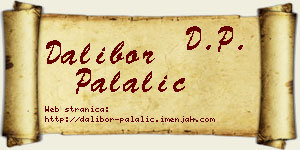 Dalibor Palalić vizit kartica